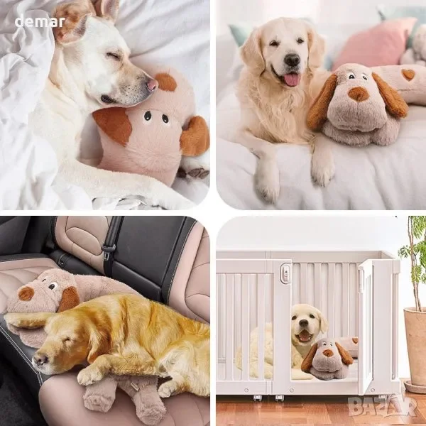 WEOK плътно плюшено кученце за успокояване с топъл пакет (играчка с вграден контрол на топлина) — снимка 8