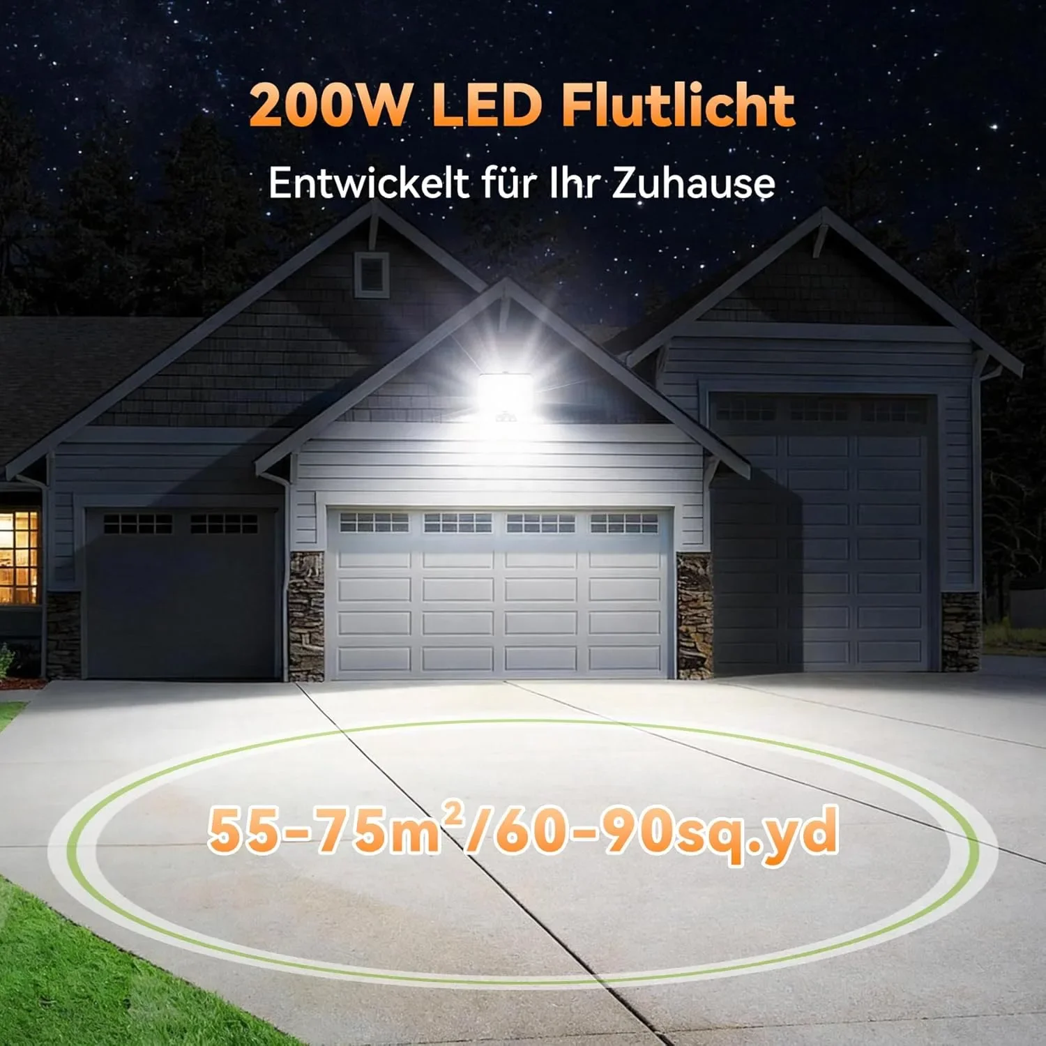 Solla Plus SOLLA-Plus 200W LED външен прожектор 20000 lm, 6000K, IP65 — снимка 2