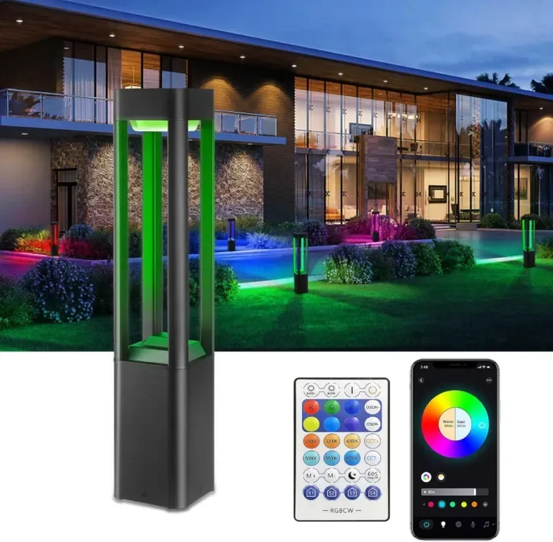 Смарт външна лампа Yotivki, RGBCW LED, приложение, дистанционно, IP65