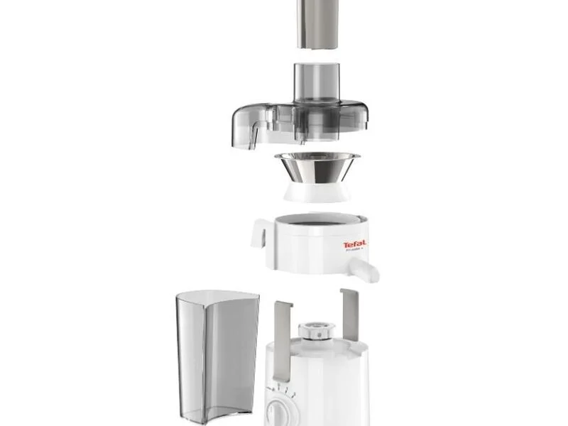 Сокоизстисквачка, Tefal ZE370138 Frutelia+, plastic, white — снимка 2