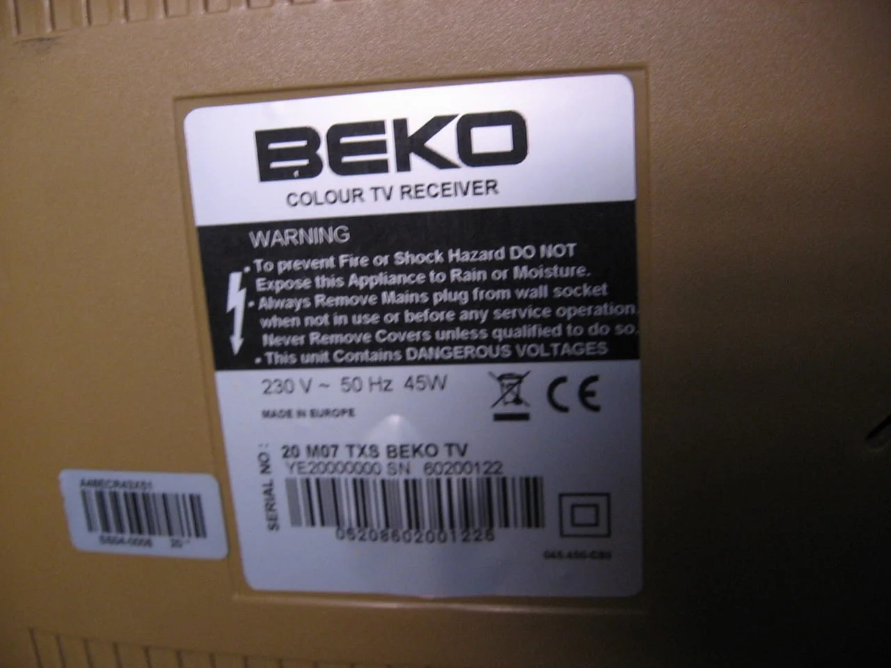 Два кинескопни телевизора Beko и Sony trinitron — снимка 7