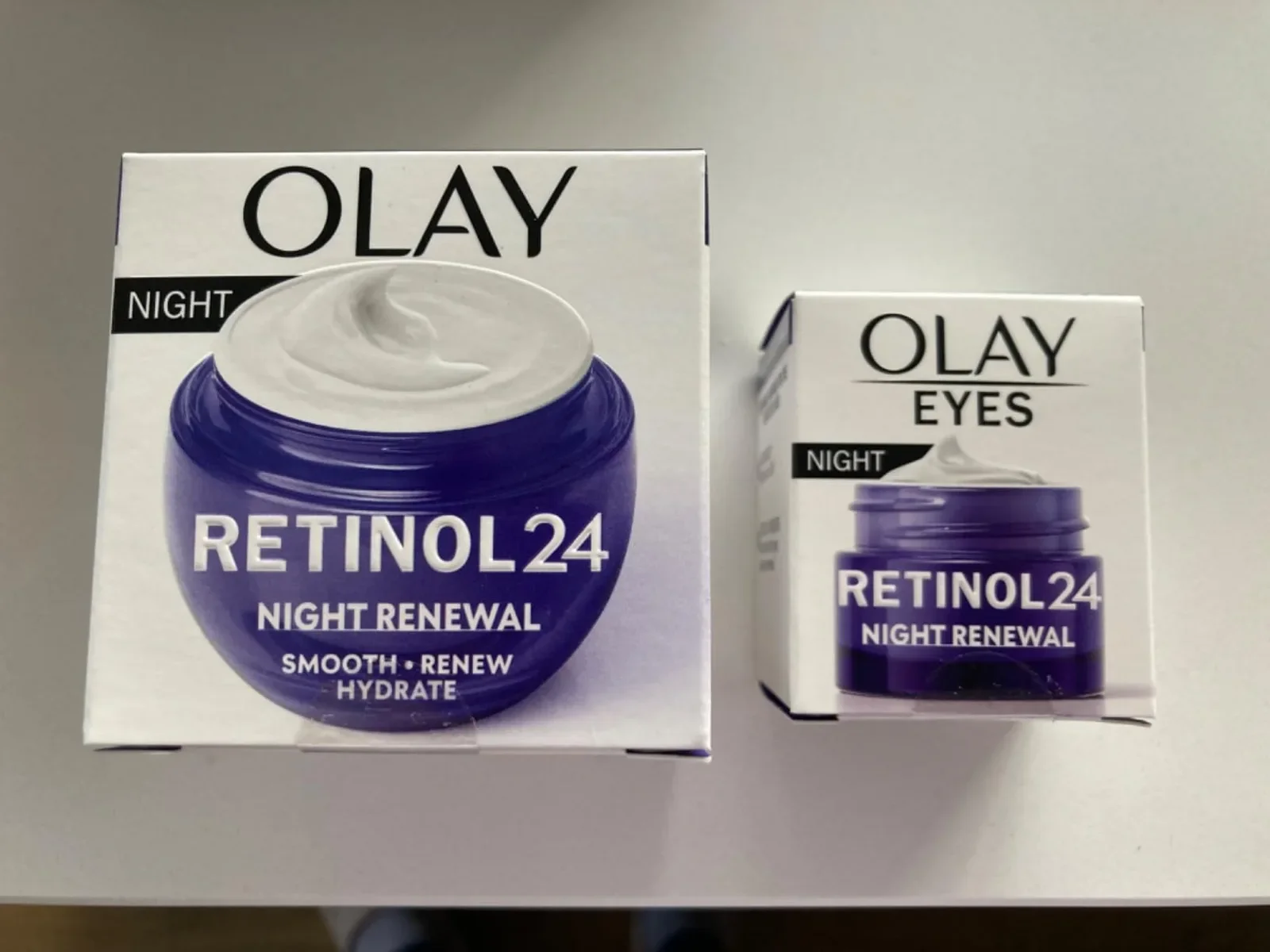 Комплект Olay Retinol 24 Night Cream 50 мл + Olay Eyes Retinol 24 Night Cream 15 мл — снимка 9