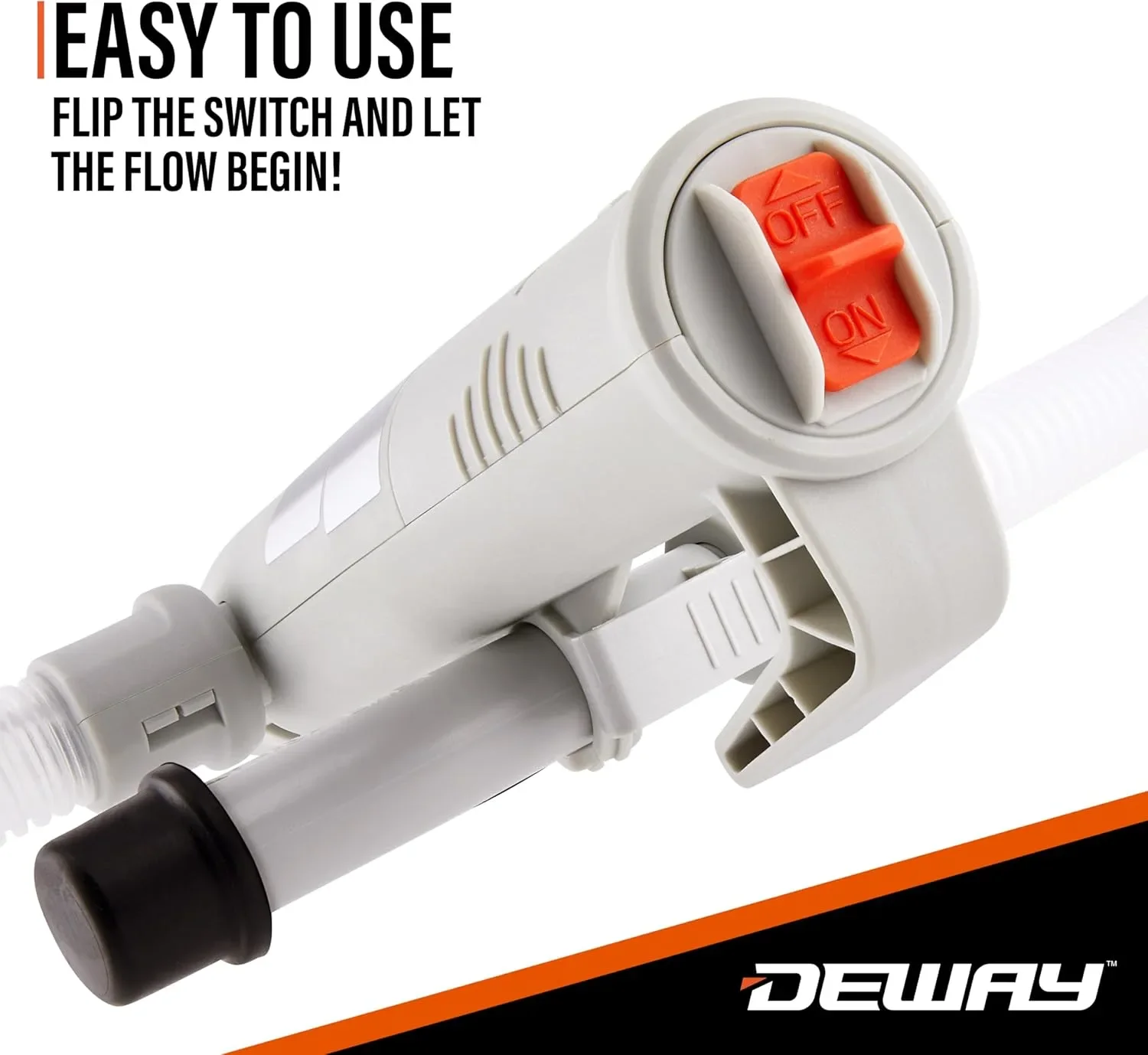 DEWAYY автоматична помпа за прехвърляне на горива и течности (AUTO-STOP NOZZLE) с маркуч и приставка — снимка 8