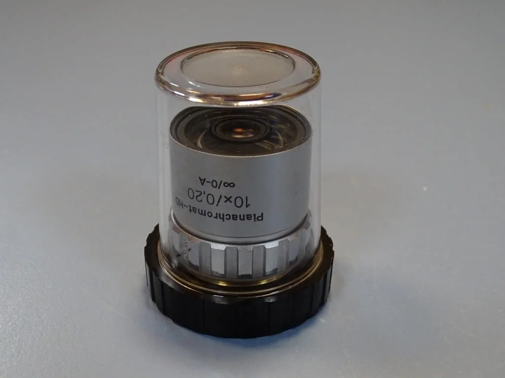 Обектив за микроскоп Carl Zeiss Jena Planachromat-HD 10x/0.20 microscope obiective — снимка 9