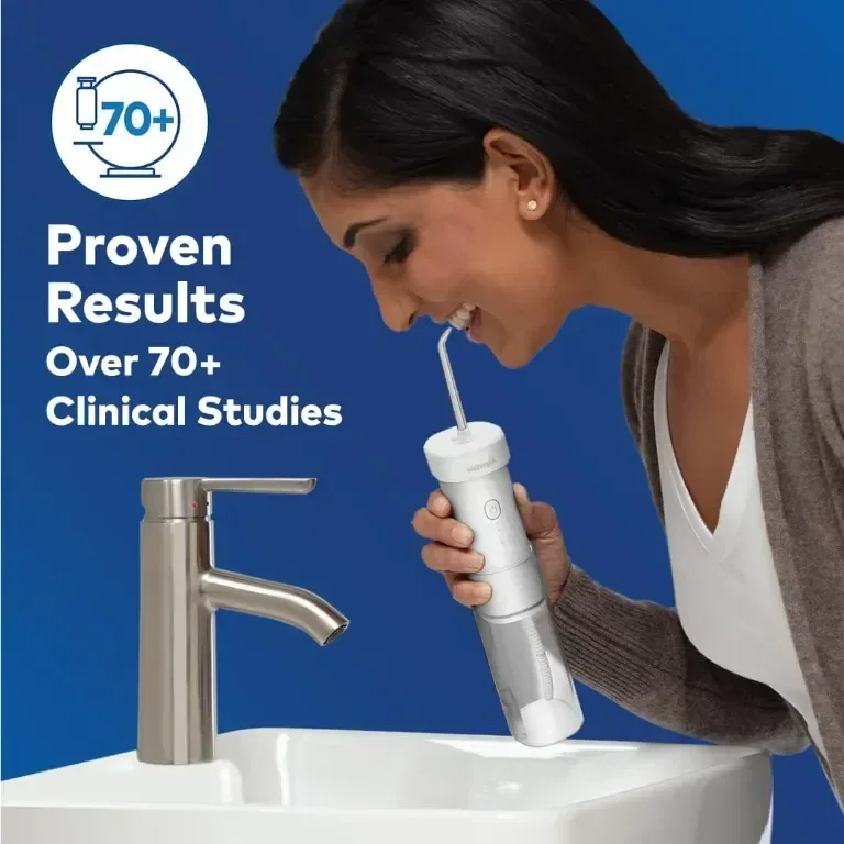 Waterpik безжичен зъбен душ, иригатор за устна кухина, идеален за пътуване, бял, WF-16 — снимка 3