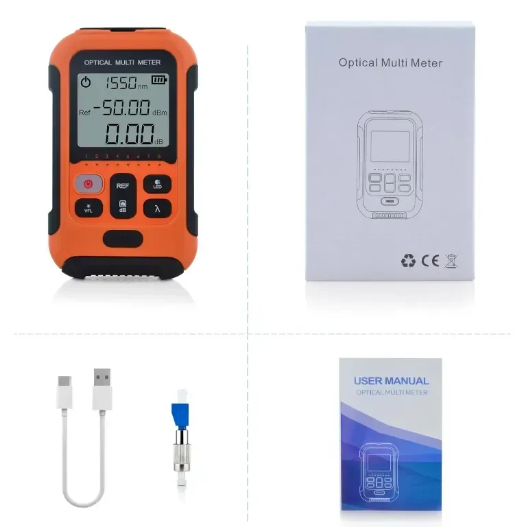 SKYSHL 800nm ​​до 1700nm -50dBm до +26dBm Тестер за измерване на оптични влакна - SS103PVC13 — снимка 8
