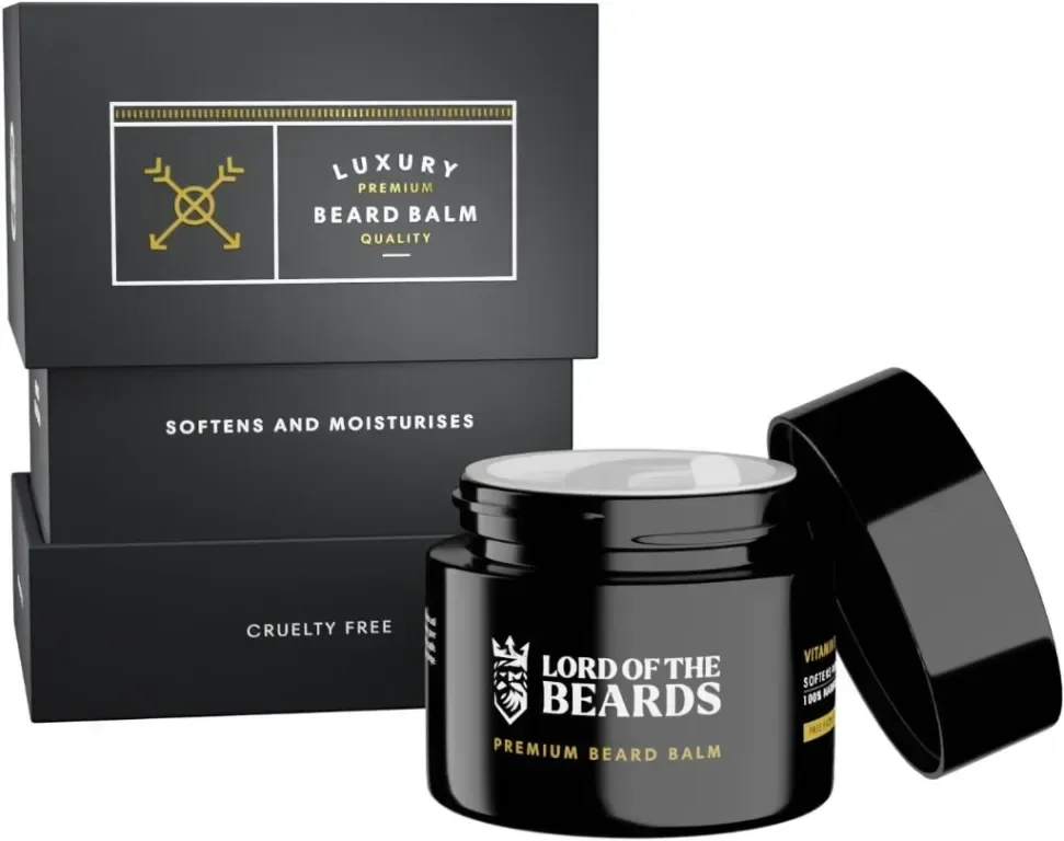 LORD OF THE BEARDS Балсам за брада за мъже, ароматизиран, немазен, с масло от манго и ший – 50 ml — снимка 3