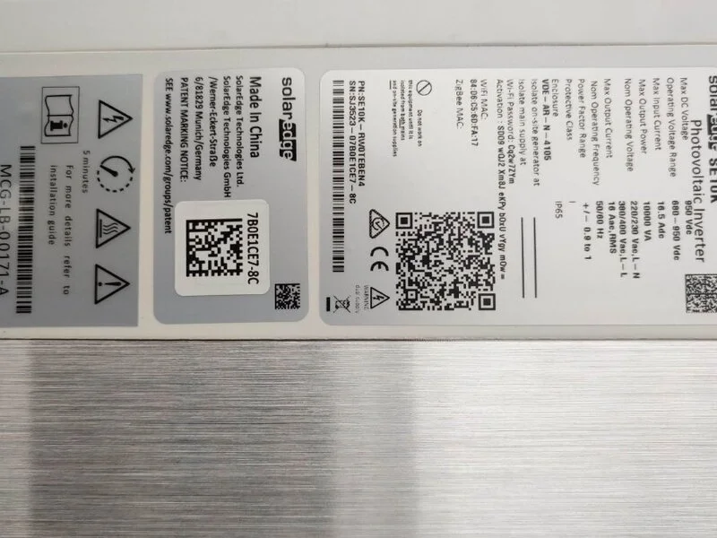 Инвертор solaredge 10kw, трифазен — снимка 3