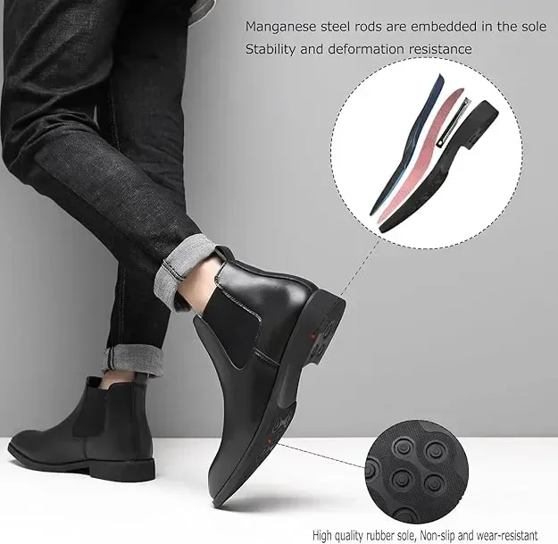 Мъжки боти SANNAX Chelsea Boot – елегантни, бизнес обувки — снимка 4