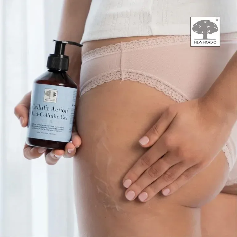 Nordic Cellufit Action Антицелулитен гел, кофеин, сандалово дърво и семена от черен кимион, 250 мл — снимка 3