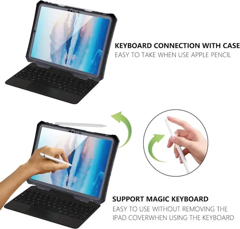 Калъф ShellBox Водоустойчив, удароустойчив за iPad Pro 11 инча 2024 — снимка 7