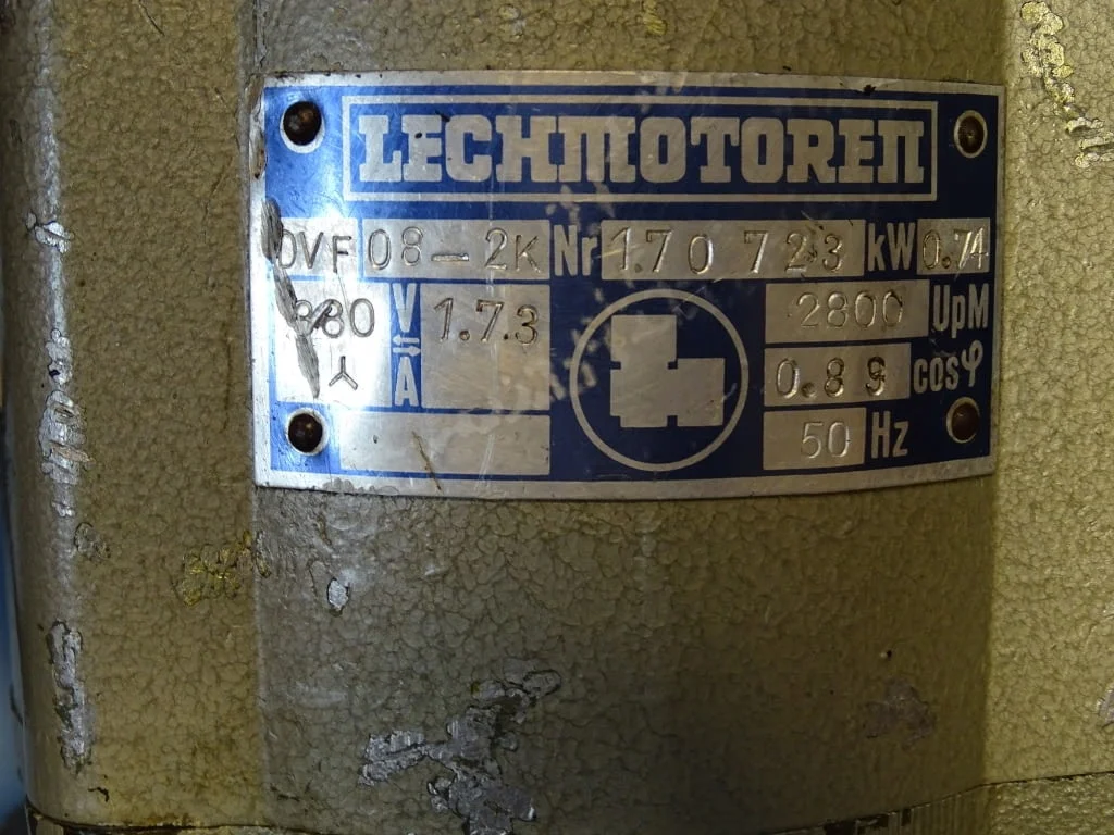 Електромотор+ремъчна шайба LECHMOTOREN DVF08-2K 0.75kW 380V — снимка 3