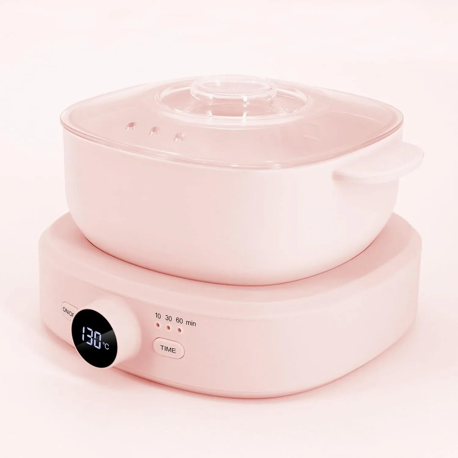 Нагревател за кола маска (wax warmer) със силиконова купа, таймер и регулируема температура 80–130°C — снимка 5