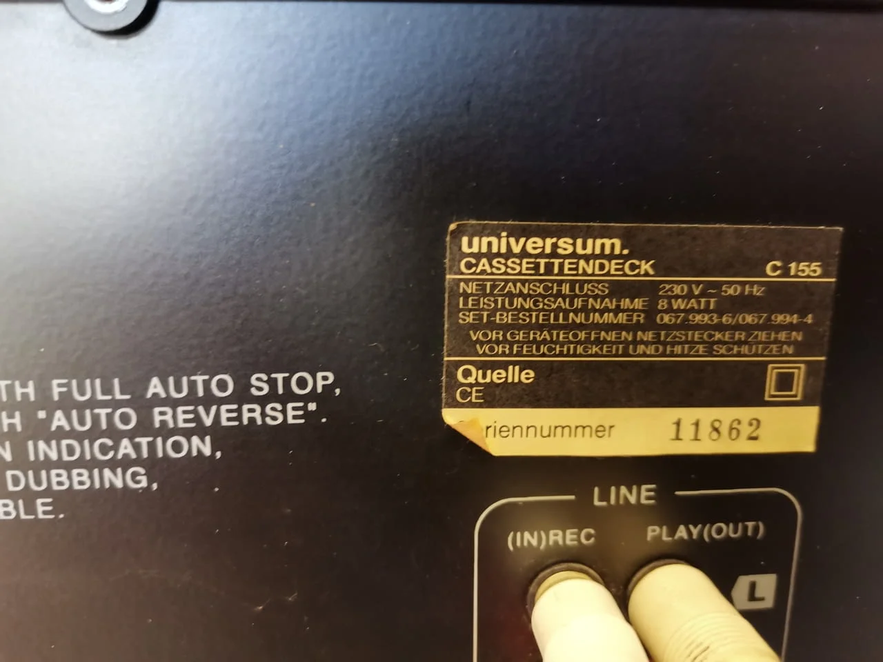 Universum EQ-155, C-155, V-155 — снимка 9