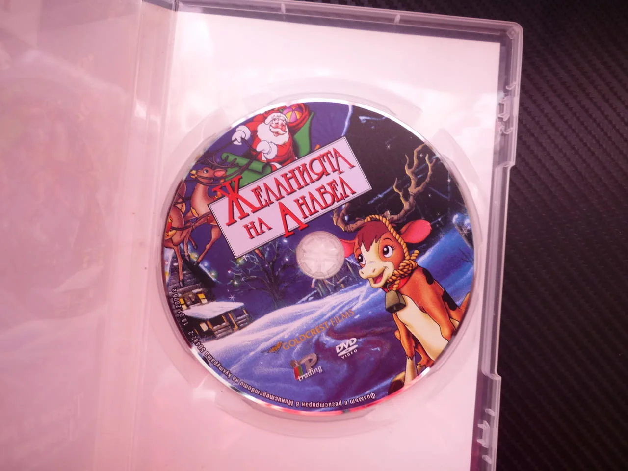 Желанията на Анабел DVD филм теленце анимация Коледа момченце приятели говорещи животни красиво плев — снимка 2