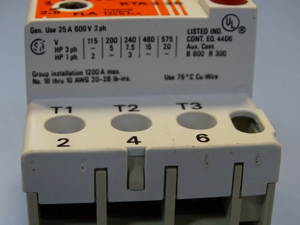 Моторна защита Sprecher+Schuh KTA 3-25 1.6/2.5A overload relay motor control — снимка 5