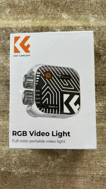 K&F Concept RGB Video Light, 360° пълноцветен преносим с 21 светлинни ефекта, 2500K-9900K CRI 96+ — снимка 8