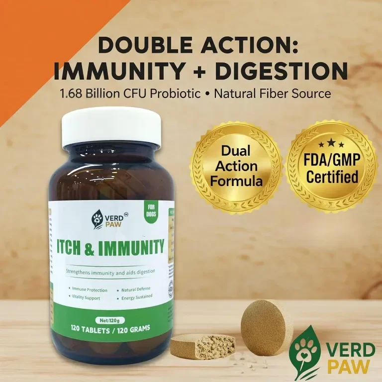 Таблетки за кучета VERD PAW Itch & Immunity - 120 таблетки / 120 грама — снимка 2