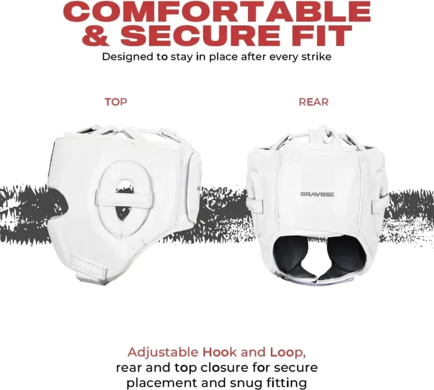 BRAVOSE Elite 2.0 Boxing Headguard Професионална шапка за бокс, тренировки, спаринг и бойни изкуства — снимка 3