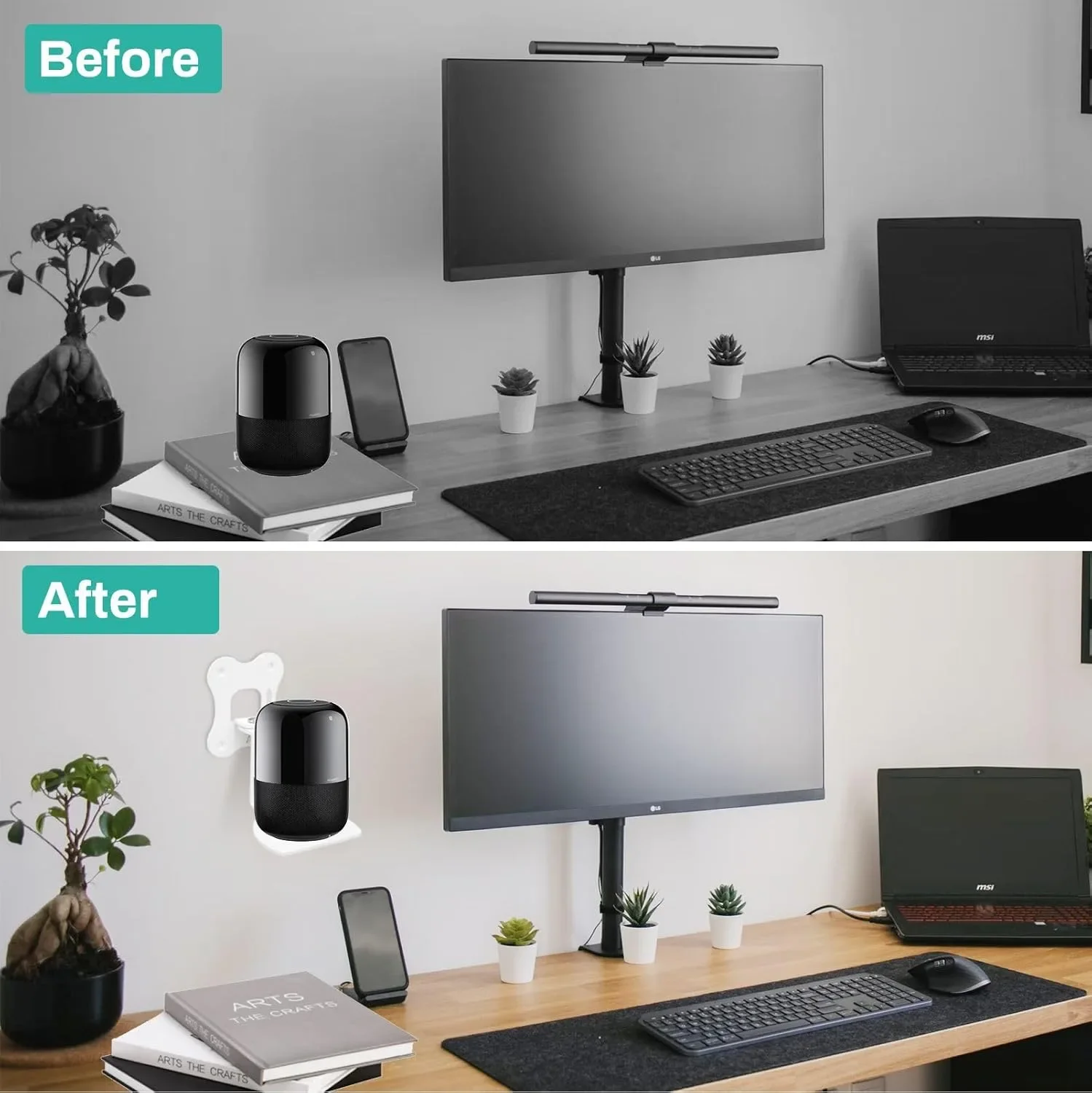 Стенна въртяща се скоба/стойка за високоговорител LICAEVEY за Sonos Era 100 — снимка 4