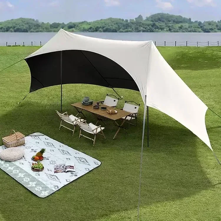 HipierFx 3x5m преносима плажна палатка с 2 пръта, къмпинг брезент за плаж — снимка 5